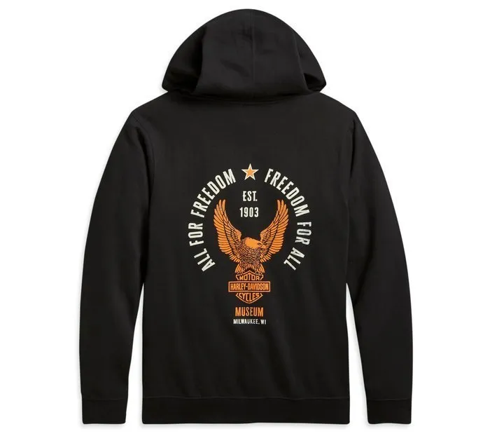 Harley Davidson  |Unisex Long Sleeves Cotton Logo Hoodies