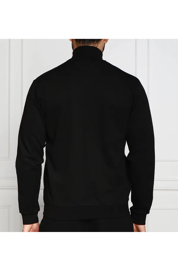 Hugo Boss Gold-Striped Zip Jacket Black