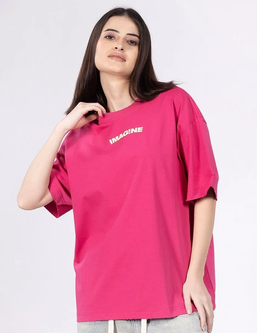 Imagine Hot Pink T-Shirt [ Unisex ]