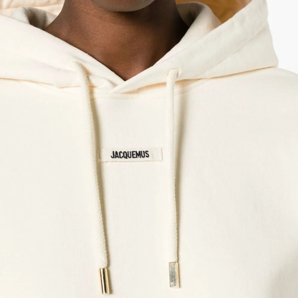 JACQUEMUS  |Long Sleeves Plain Cotton Logo Hoodies & Sweatshirts