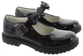 LELLI KELLY Youths LK8359 Mollie Buckle Bar Shoes In Black Patent