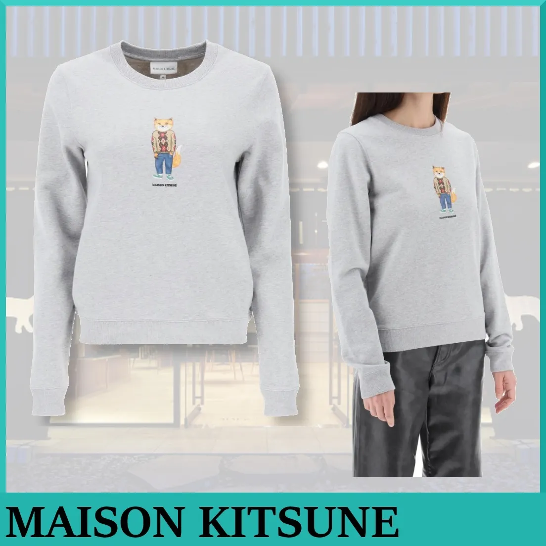 MAISON KITSUNE  |Plain Cotton Hoodies & Sweatshirts