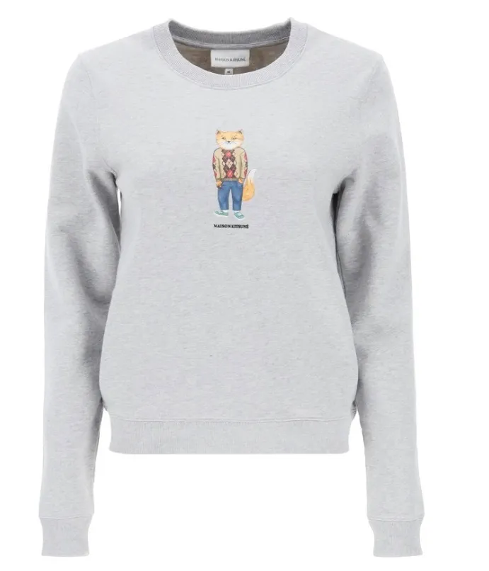 MAISON KITSUNE  |Plain Cotton Hoodies & Sweatshirts