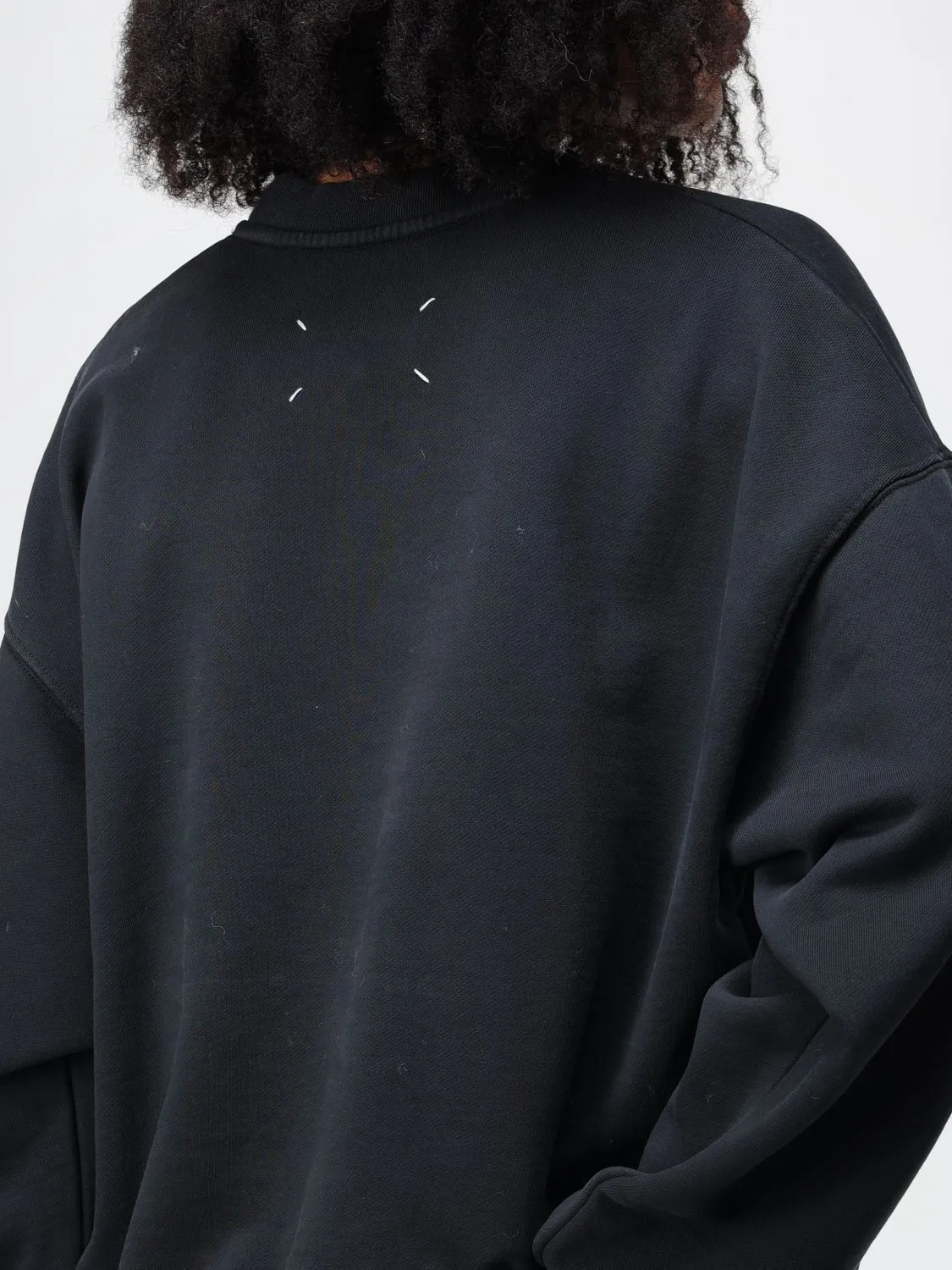 Maison Margiela  |Long Sleeves Cotton Logo Hoodies & Sweatshirts