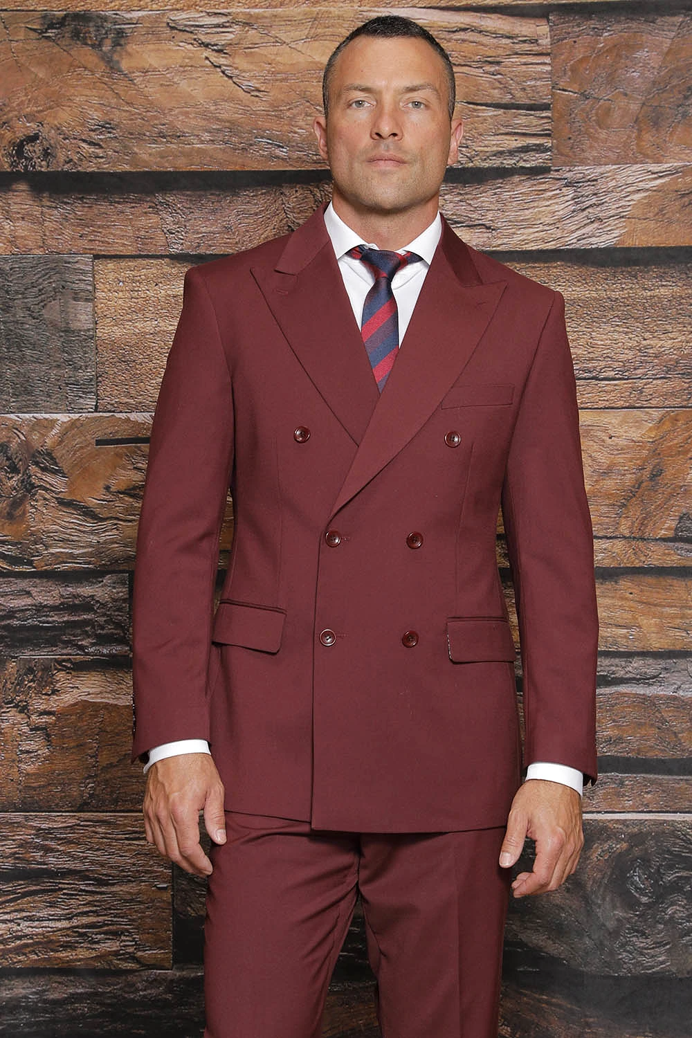 MANZINI Luna Burgundy Suit