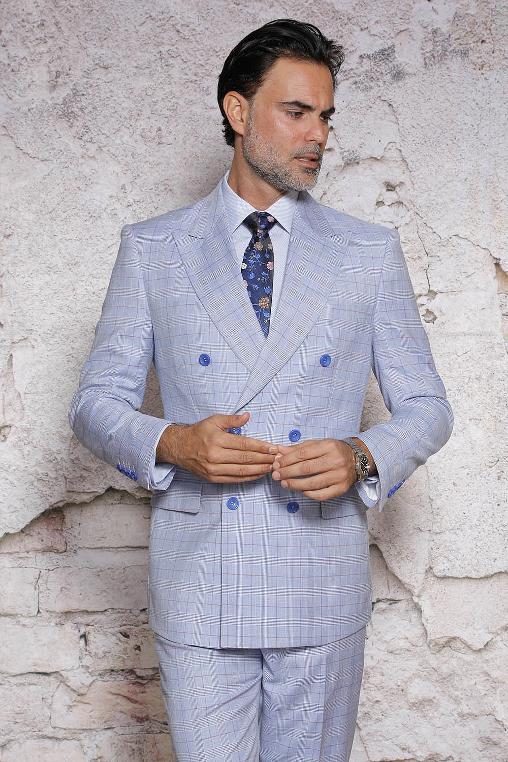 MANZINI Roxbury Blue Suit