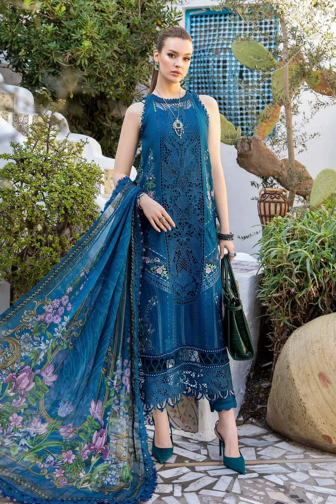 Maria.B Unstitched Embroidered Luxury Lawn 3Pc Suit D-2415-A