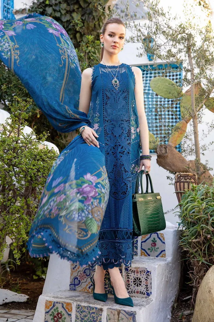 Maria.B Unstitched Embroidered Luxury Lawn 3Pc Suit D-2415-A