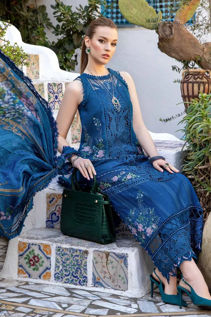 Maria.B Unstitched Embroidered Luxury Lawn 3Pc Suit D-2415-A