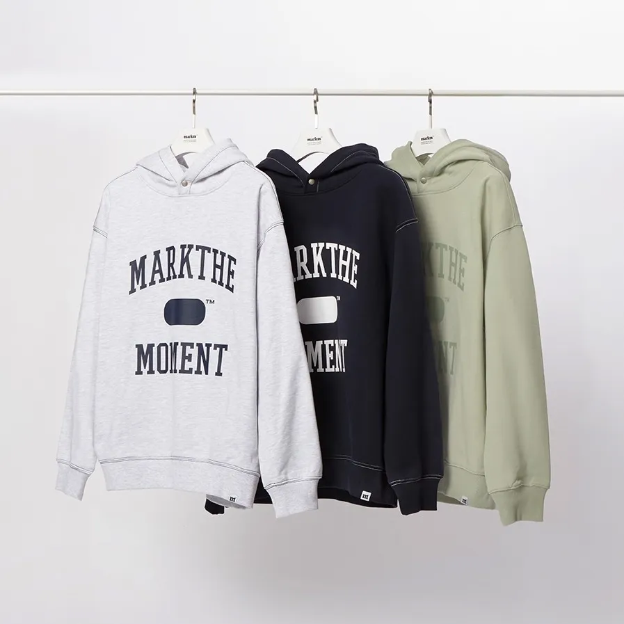 MARKM  |Street Style Logo Hoodies