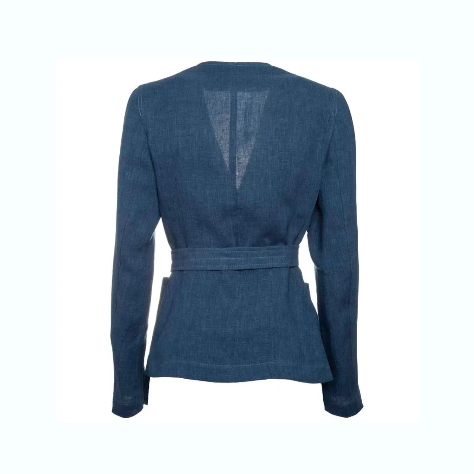 Max Mara Studio V-Neck Belted Jacket