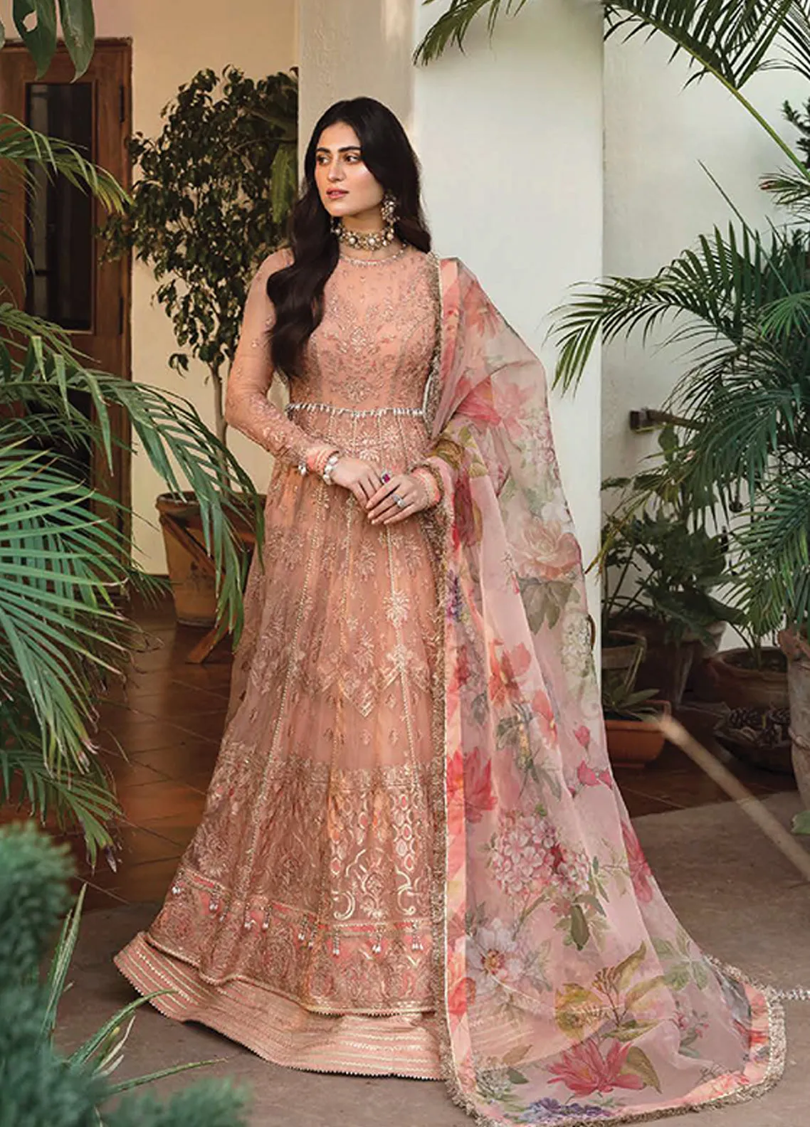 Mehrbano Ayzel By Afrozeh Embroidered Chiffon Unstitched 3 Piece Suit - 03