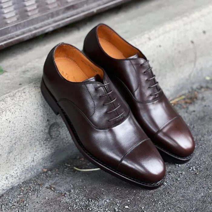 Men's Oxford Cap Toe (Dainite Sole) / Dark Brown Calf 98321