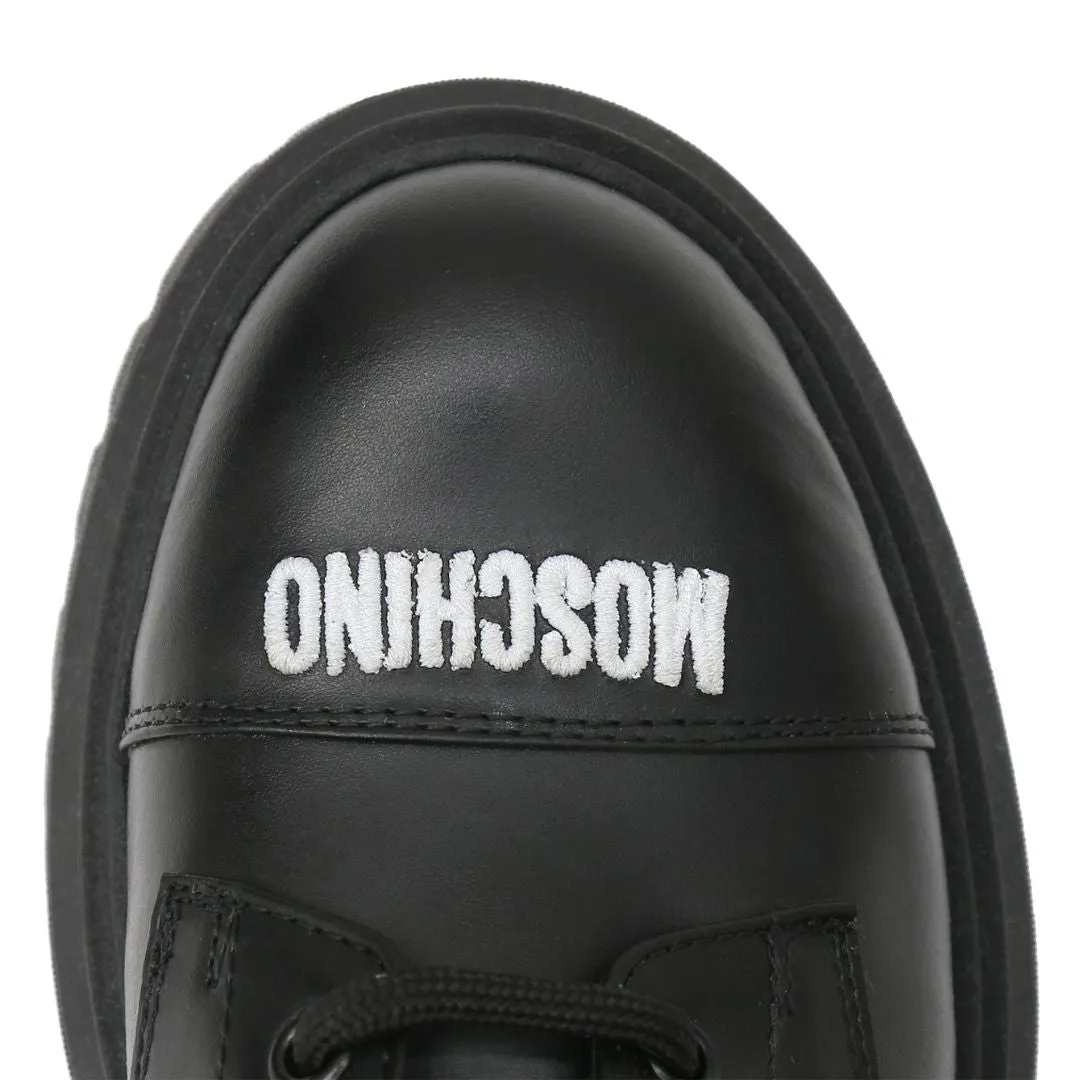 Moschino Boot Logo Black