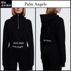 Palm Angels  |Cotton Logo Hoodies & Sweatshirts