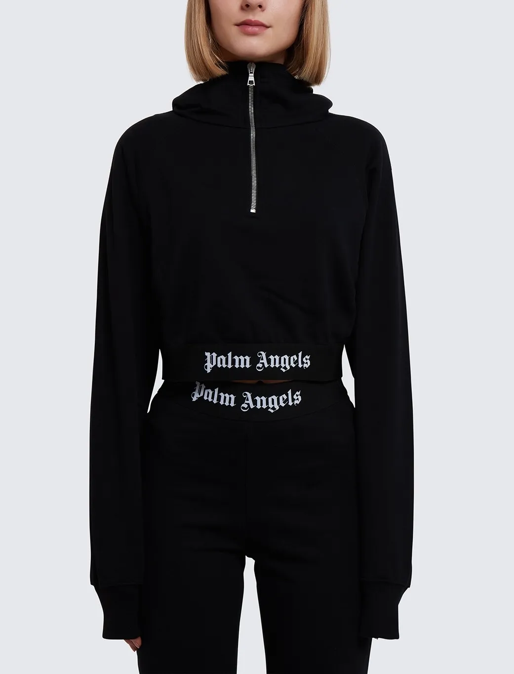 Palm Angels  |Cotton Logo Hoodies & Sweatshirts