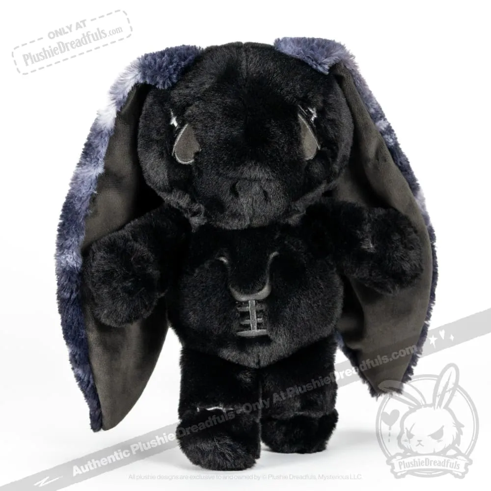 Plushie Dreadfuls - Anxiety Rabbit (BLACK Limited Edition) - Plush Stuffed Animal