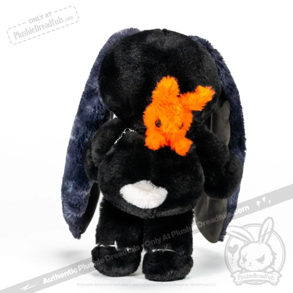 Plushie Dreadfuls - Anxiety Rabbit (BLACK Limited Edition) - Plush Stuffed Animal