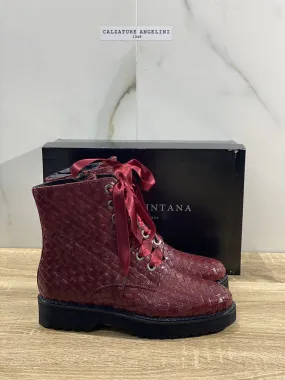 Pons Quintana Stivaletto Donna Pelle rouge Casual Anfibio Boot 38