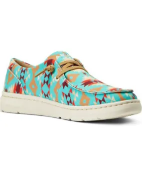 Product Name:  Ariat Women's Saddle Southwestern Print Casual Hilo Shoes - Moc Toe