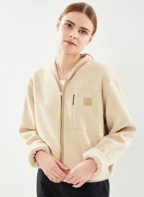 Rains Durban Short Fleece Jacket W - Beige