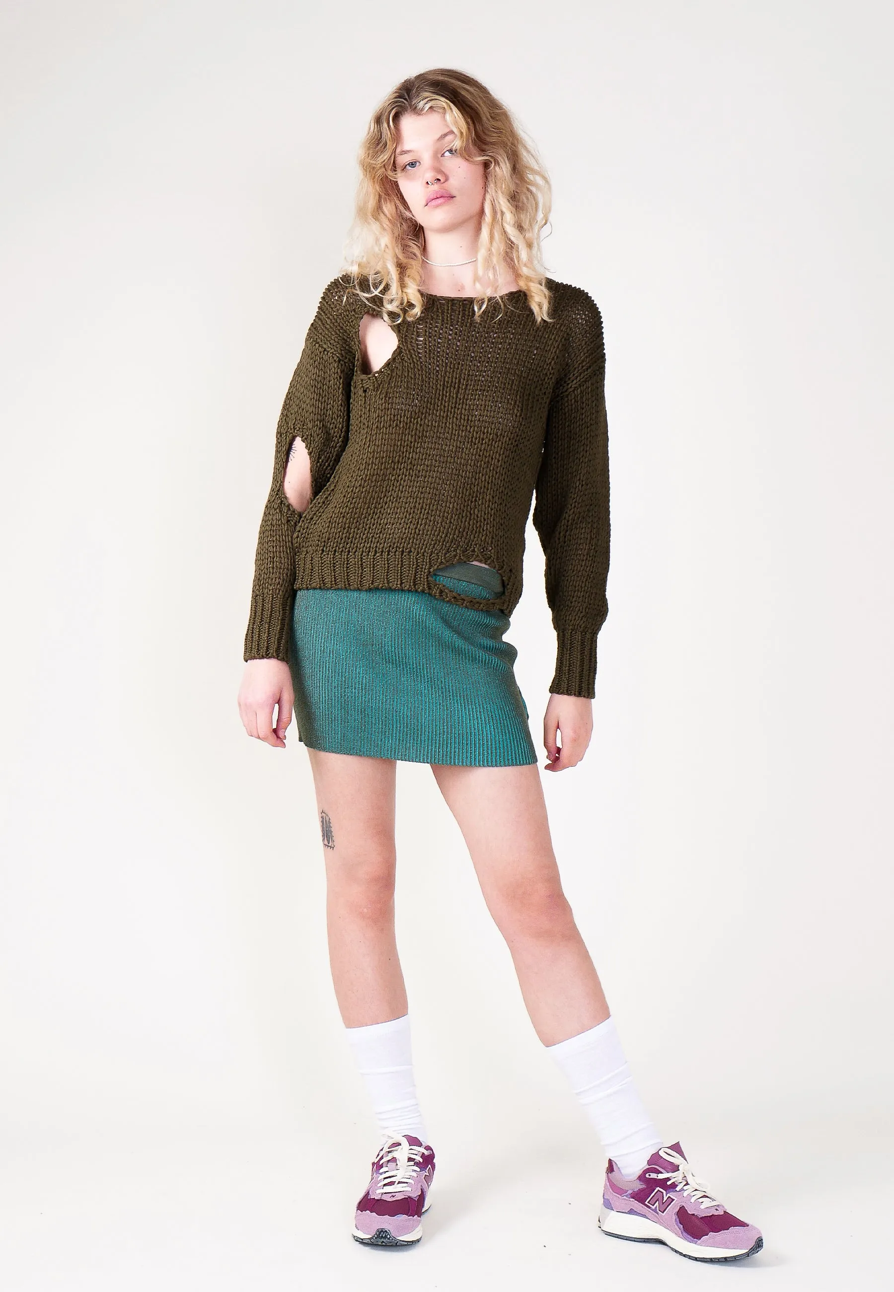 Renzo Sweater - Khaki Green