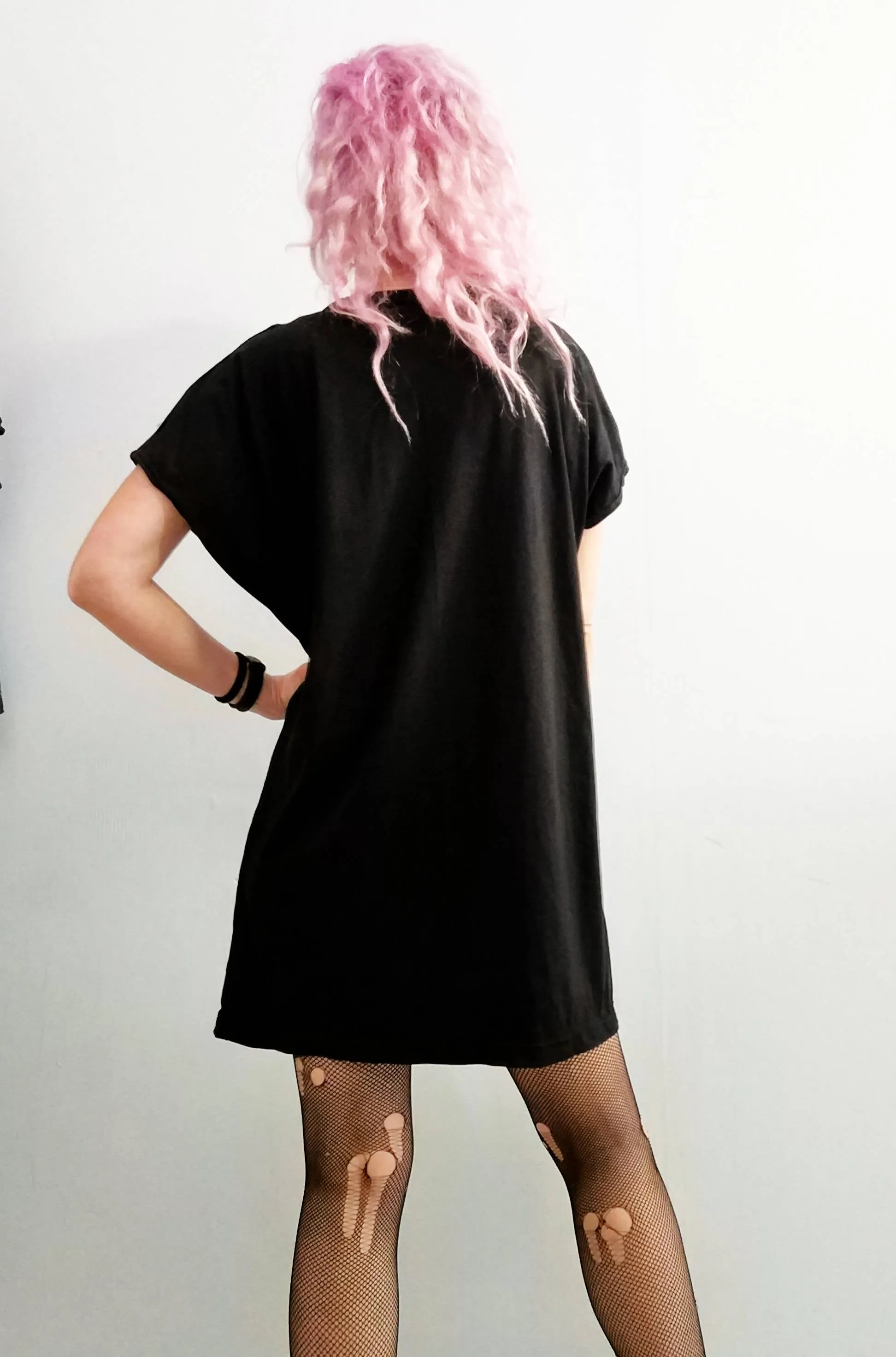 Ribcage print mini t shirt dress