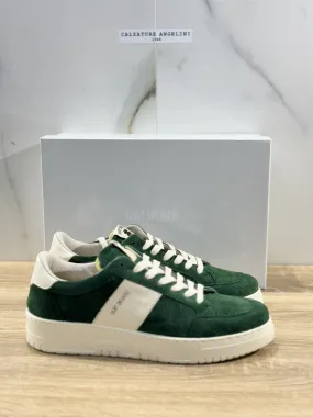 Saint Sneakers Uomo Touring Club Suede Verde Casual Shoes Made In Ital