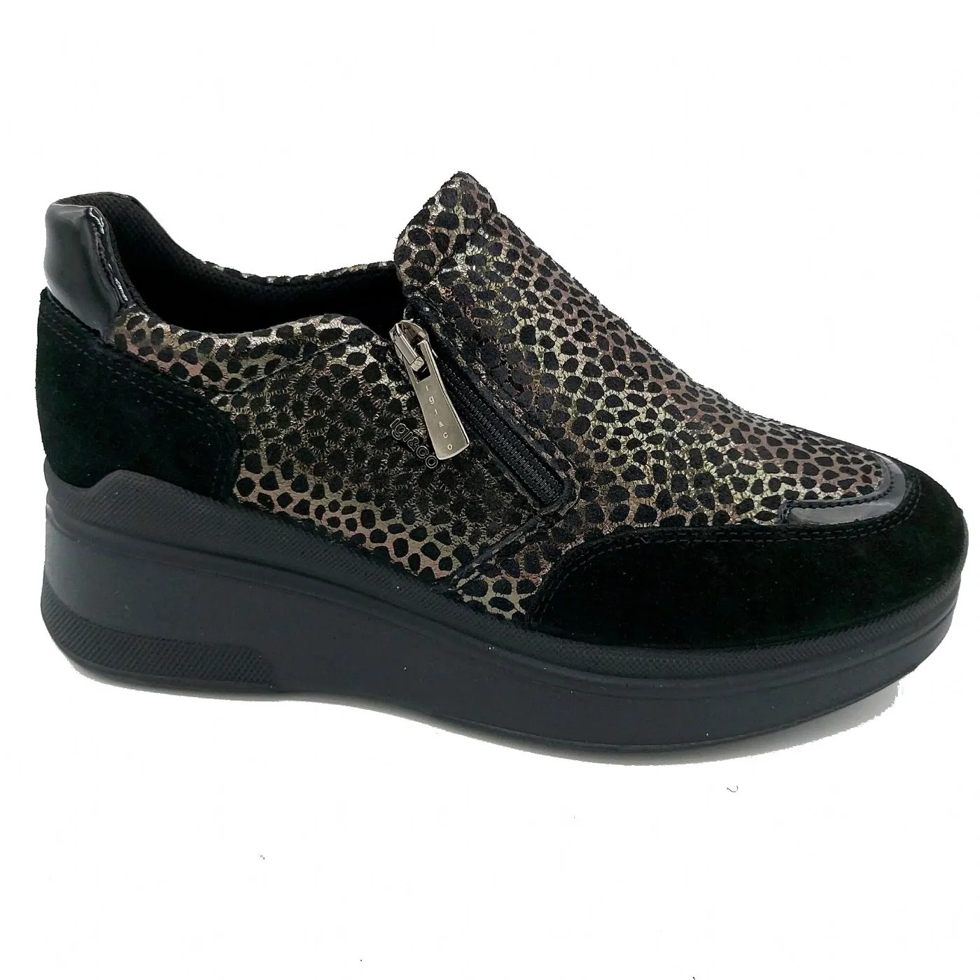 SLIP-ON IGI&CO DONNA SCAMOSCIATA GIRA. NERO 2656600