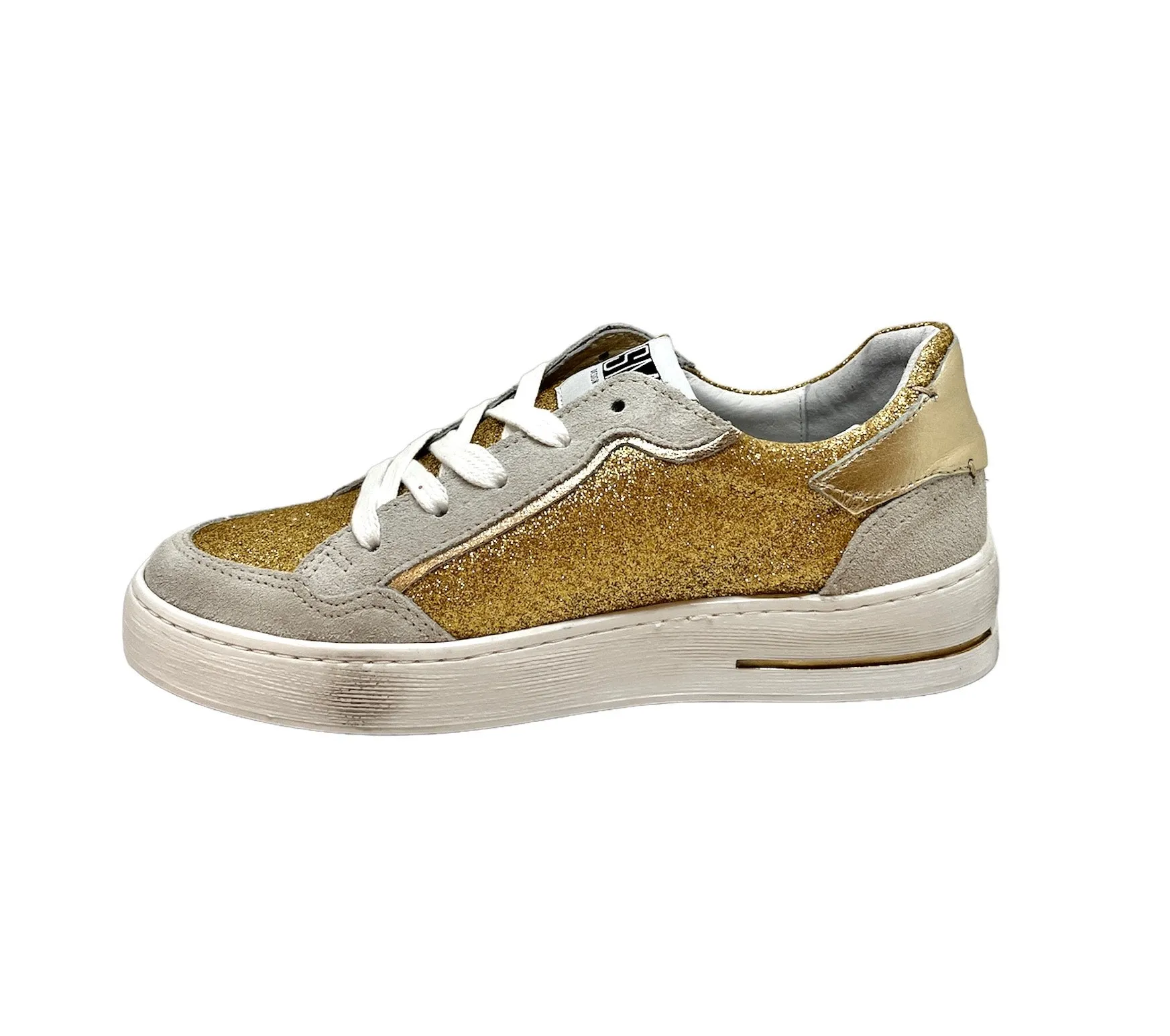 SMR Semerdjian ALE 9558 doré Sneakers Baskets adulte