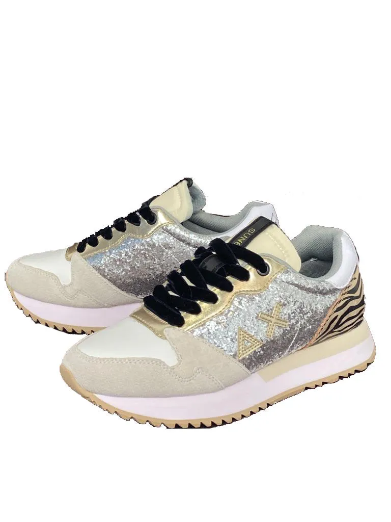 SNEAKERS DONNA GLITTER/ANIMALIER Z41211 KELLY GLITTER BODY