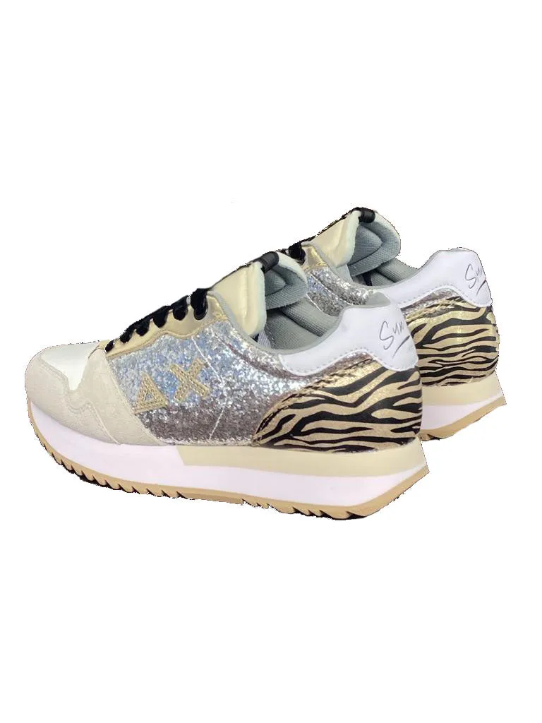 SNEAKERS DONNA GLITTER/ANIMALIER Z41211 KELLY GLITTER BODY