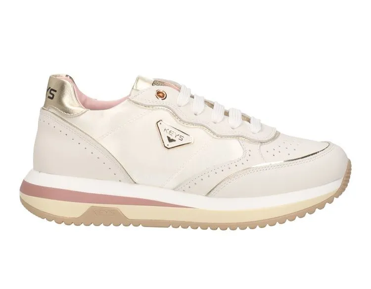 SNEAKERS KEYS DONNA WHITE GOLD K-9232 K8449