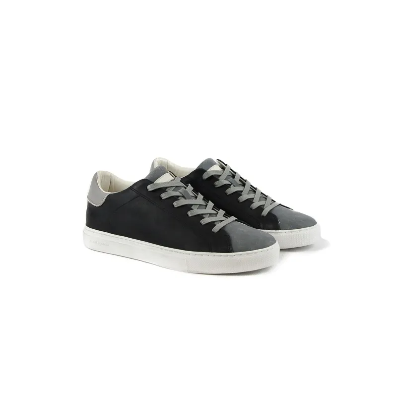 SNEAKERS LOW IN PELLE, NERO