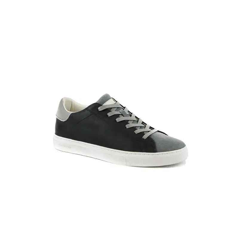 SNEAKERS LOW IN PELLE, NERO