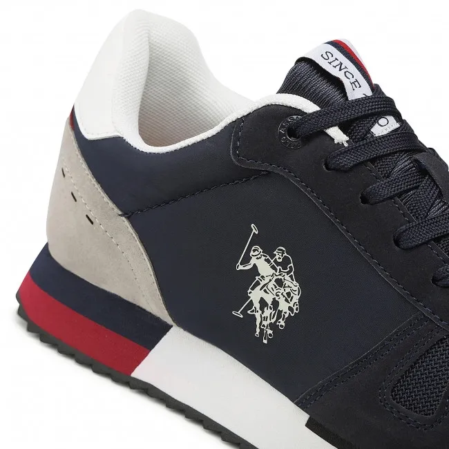 SNEAKERS U.S.POLO ASSN. UOMO TEXTILE-ECO SUEDE BALTY001M-DBL001