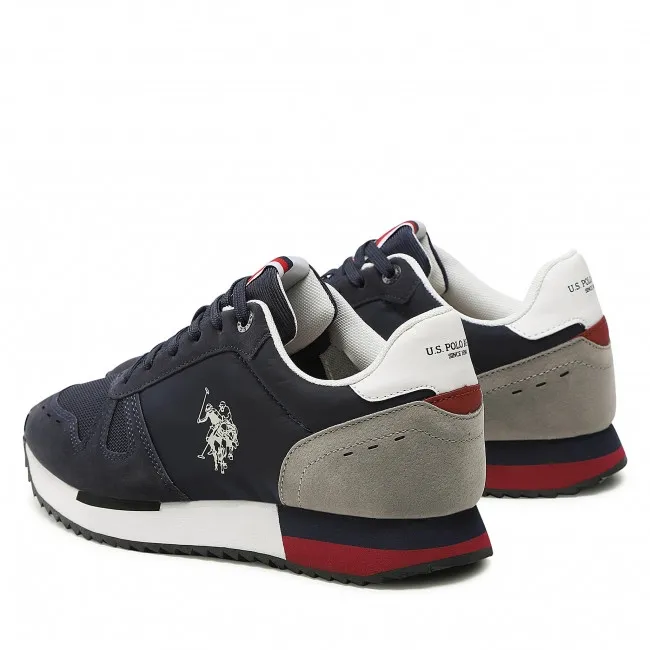 SNEAKERS U.S.POLO ASSN. UOMO TEXTILE-ECO SUEDE BALTY001M-DBL001