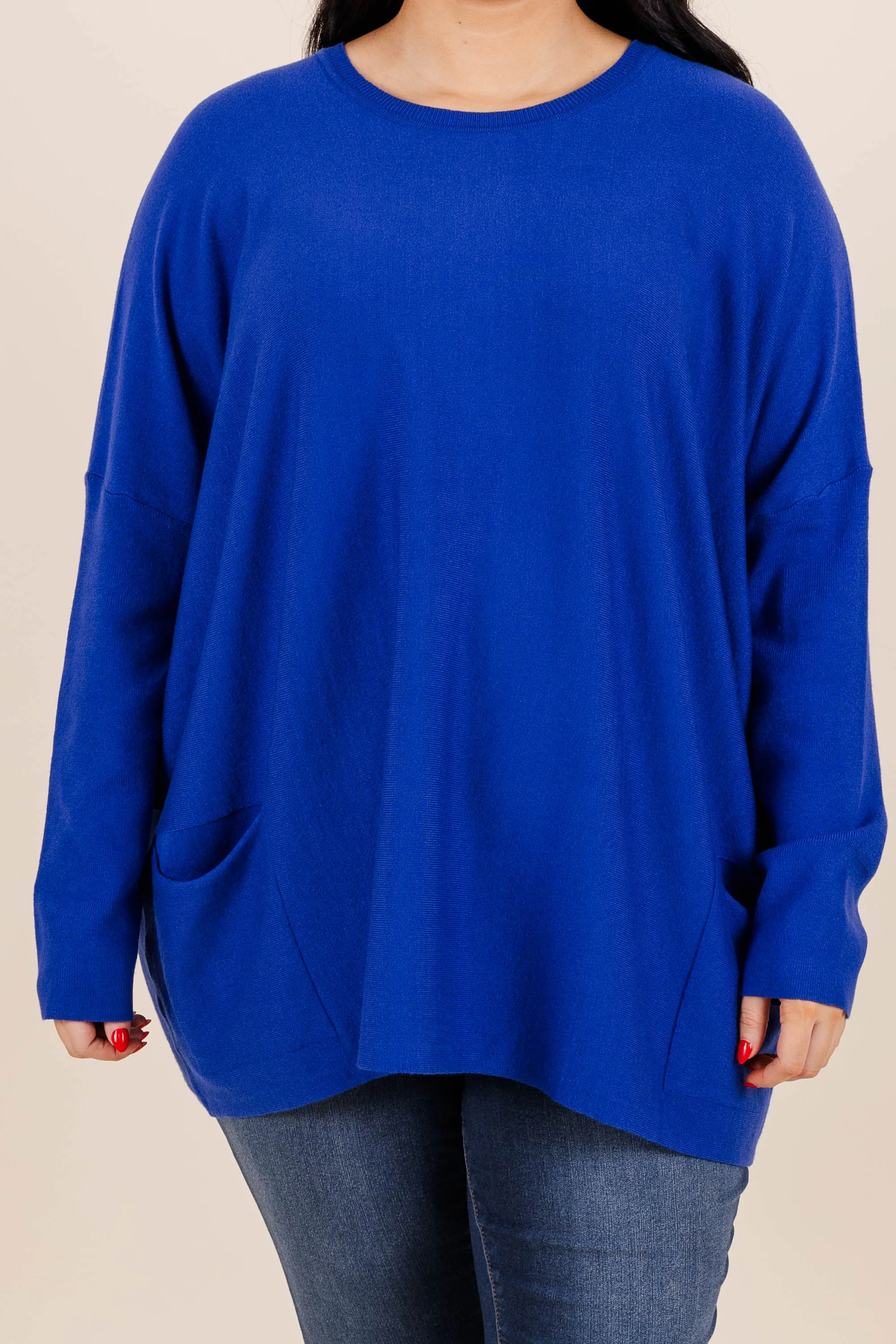 Snow Whispers Tunic, Cobalt Blue