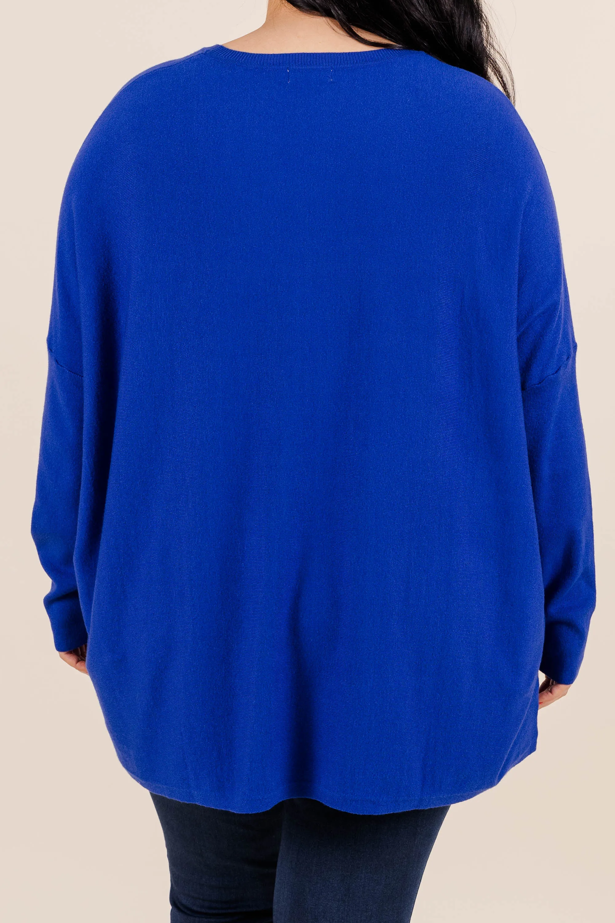 Snow Whispers Tunic, Cobalt Blue