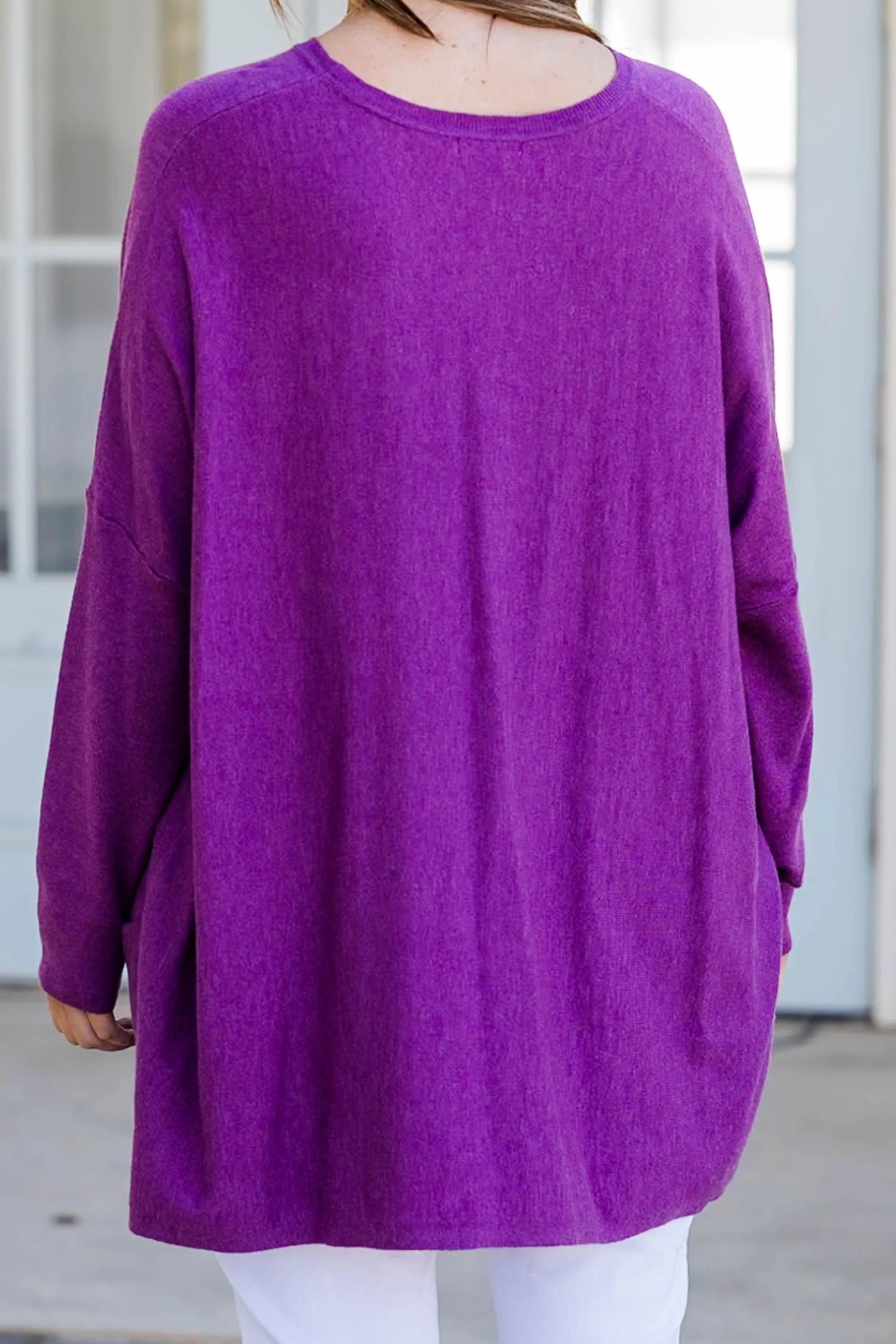 Snow Whispers Tunic, Heather Plum