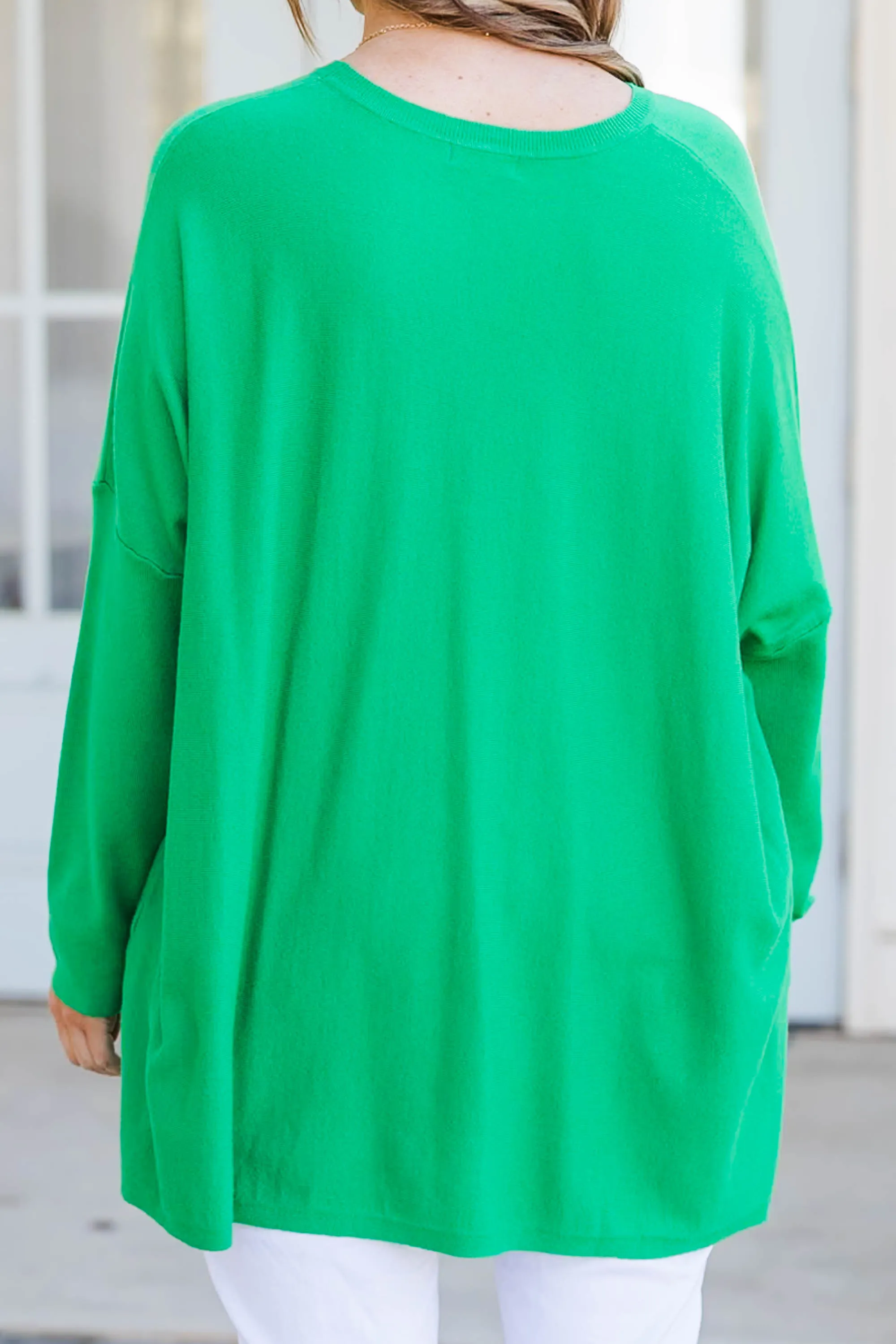 Snow Whispers Tunic, Kelly Green