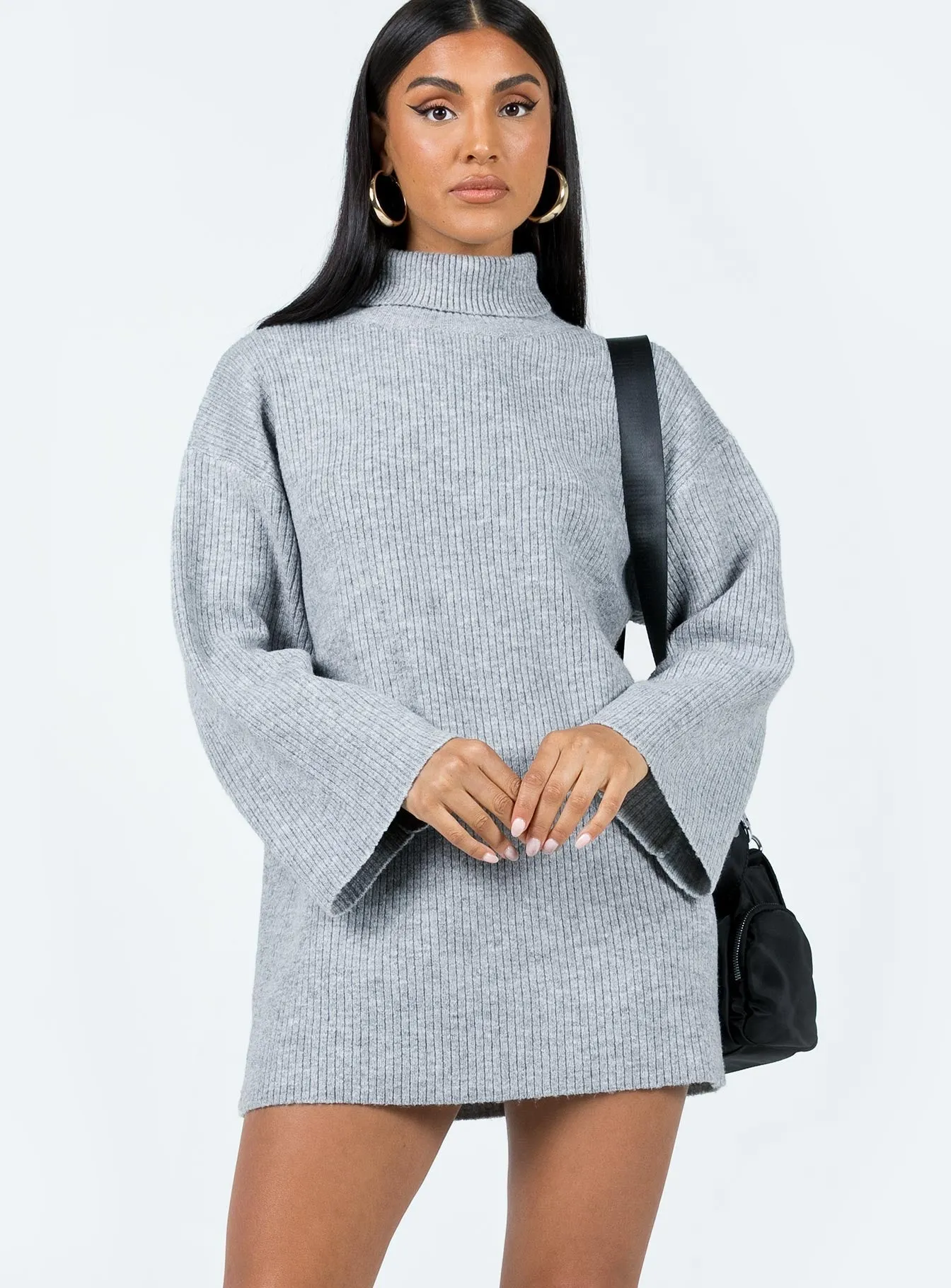 Sonelle Knit Mini Dress Grey