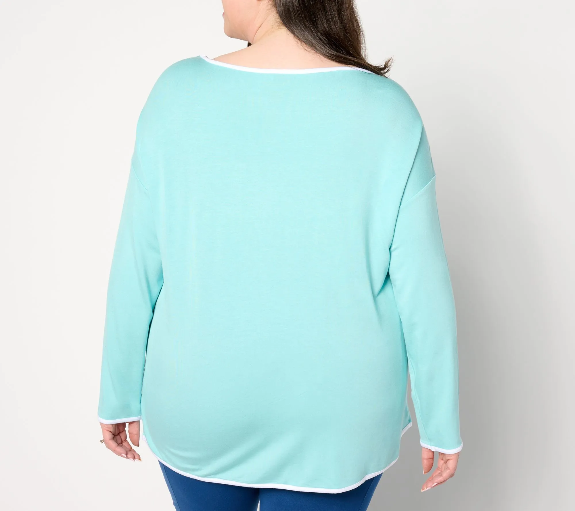 Sport Savvy Long-Sleeve Easy Pullover Top