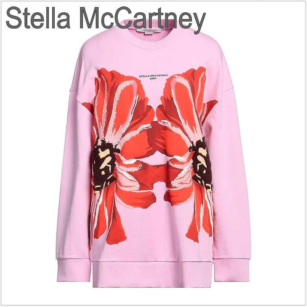 Stella McCartney  |Long Sleeves Cotton Logo Hoodies & Sweatshirts