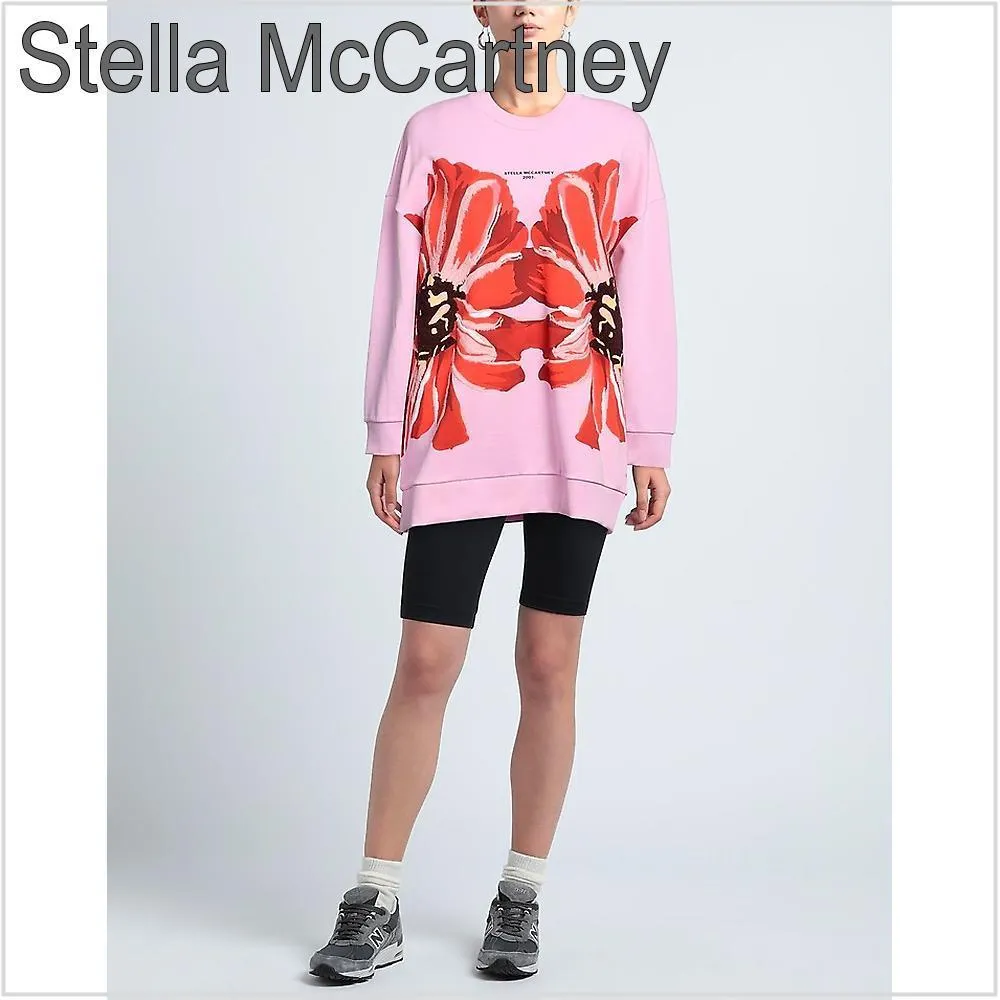 Stella McCartney  |Long Sleeves Cotton Logo Hoodies & Sweatshirts