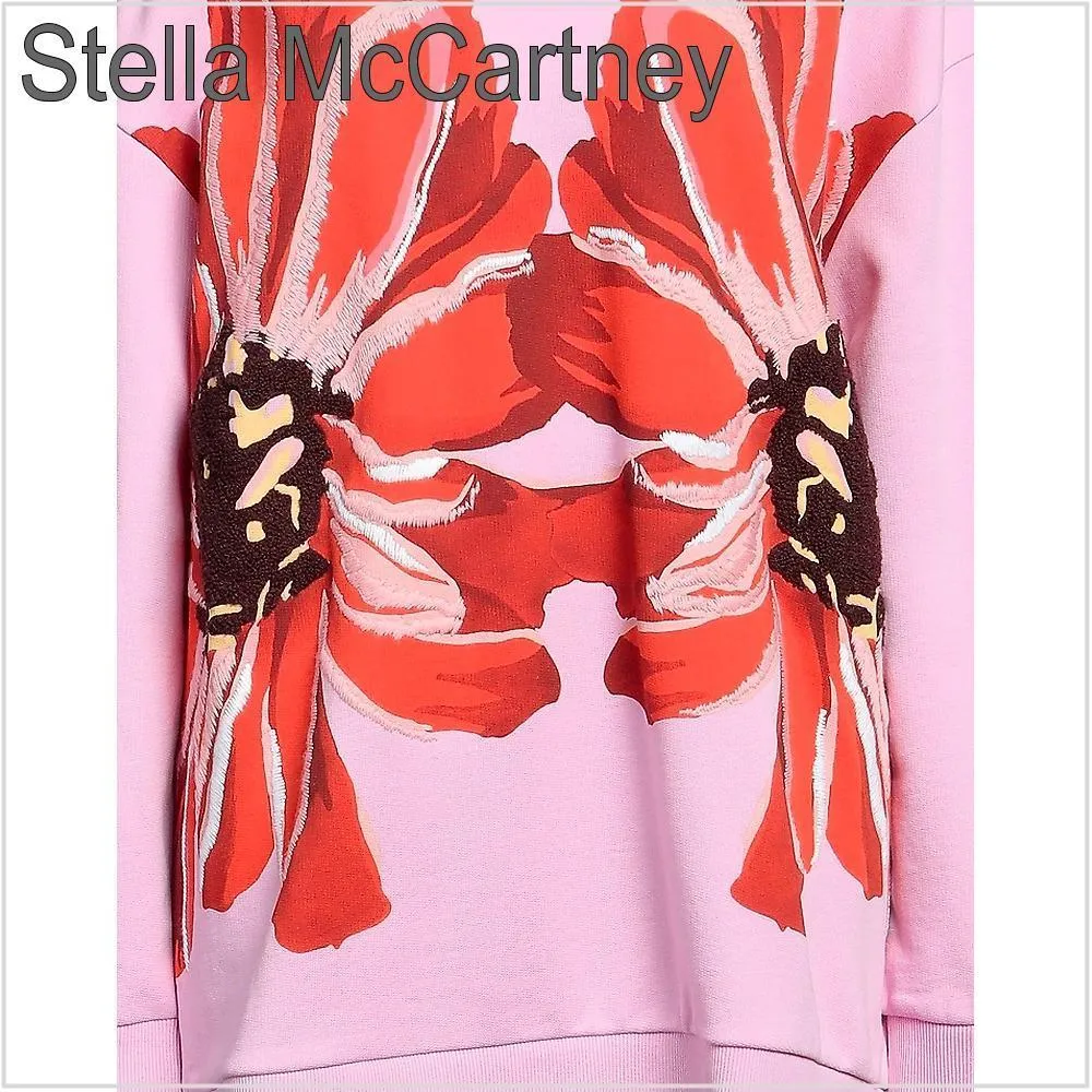 Stella McCartney  |Long Sleeves Cotton Logo Hoodies & Sweatshirts