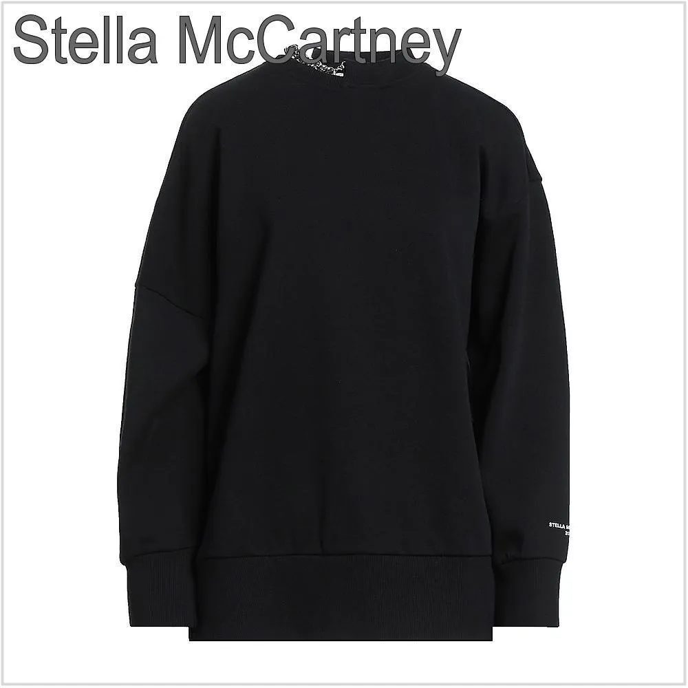 Stella McCartney  |Long Sleeves Plain Cotton Hoodies & Sweatshirts