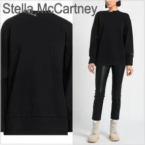 Stella McCartney  |Long Sleeves Plain Cotton Hoodies & Sweatshirts