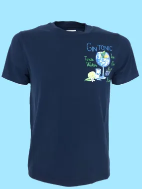 T-SHIRT UOMO BLU GIN TONIC