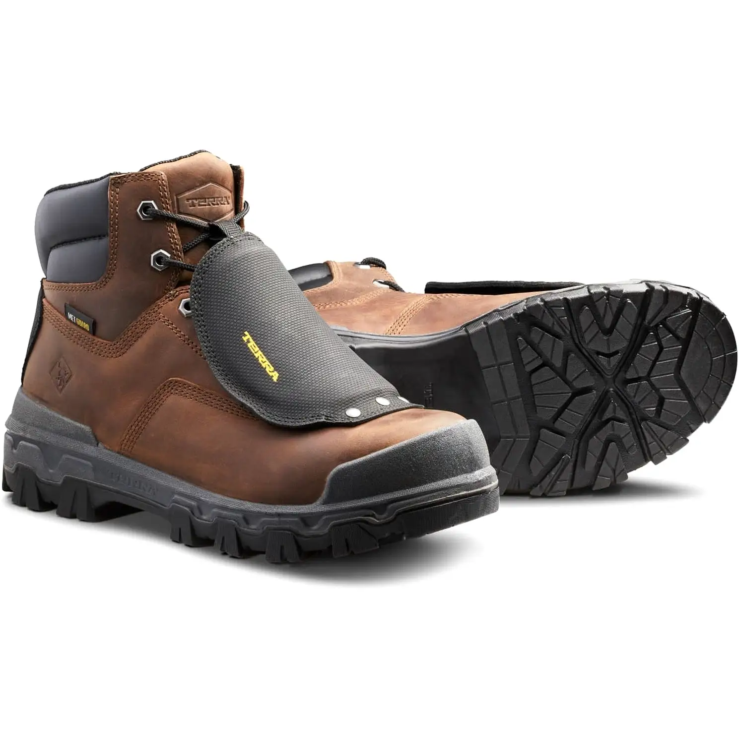 Terra Men's Sentry 2020 6 Comp Toe WP Safety Work Boot -Brown- 4NRXBN